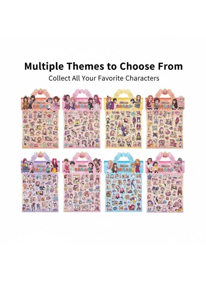 K-POP Witch Hunters Cartoon Sticker Set, Adorable Cartoon Girl Stickers, Waterproof Vinyl Material, DIY Notebook & Laptop Decorations - Image 4