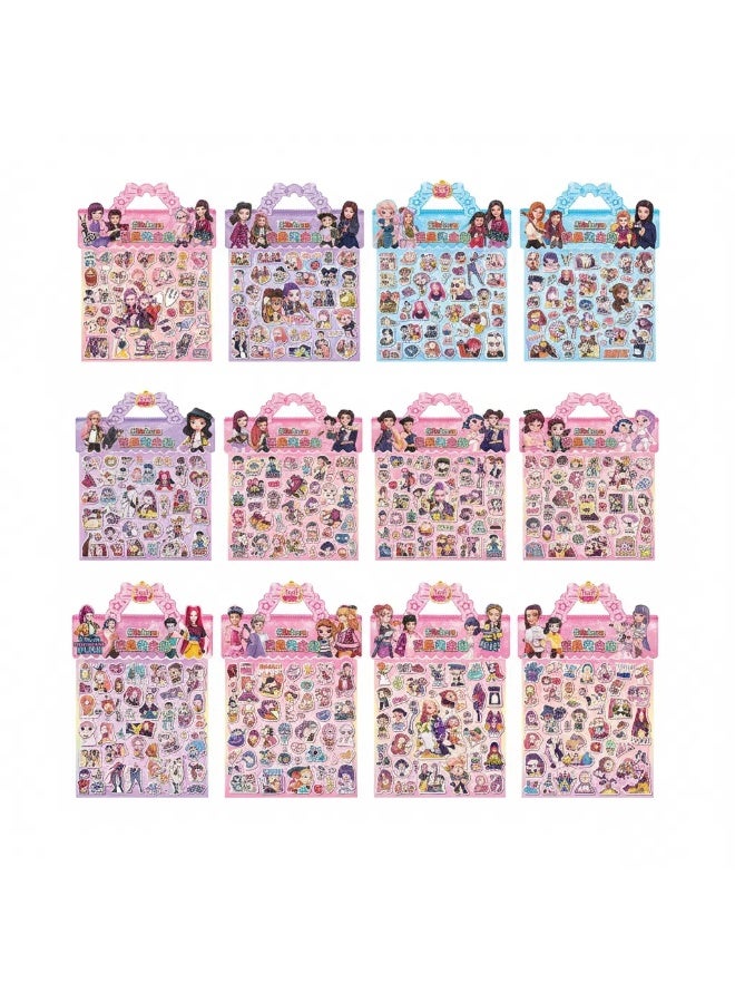 K-POP Witch Hunters Cartoon Sticker Set, Adorable Cartoon Girl Stickers, Waterproof Vinyl Material, DIY Notebook & Laptop Decorations - Image 2
