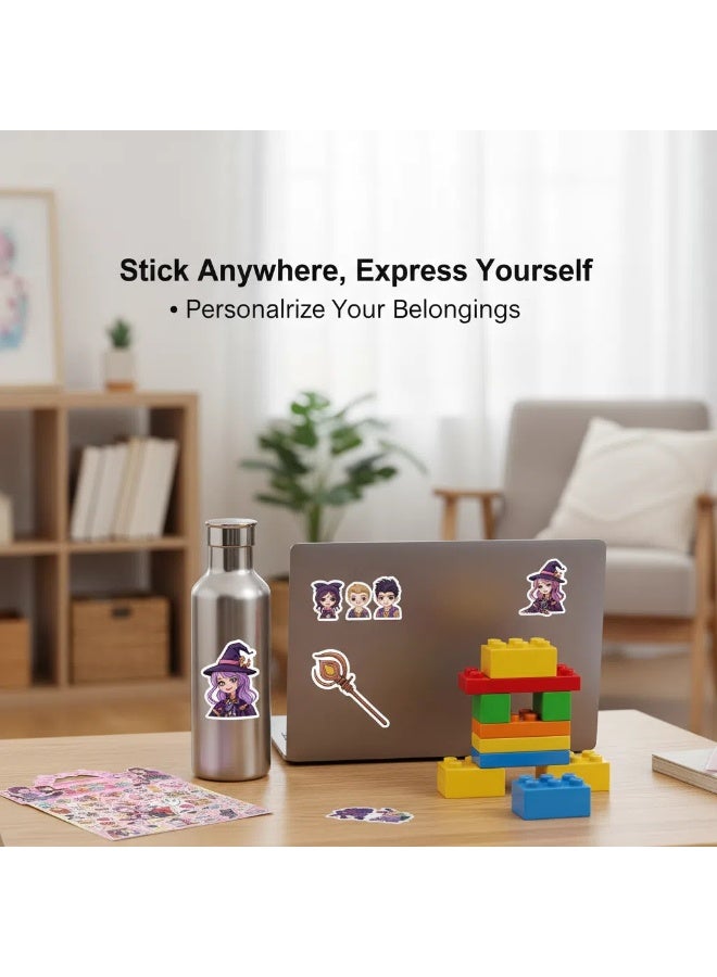 K-POP Witch Hunters Cartoon Sticker Set, Adorable Cartoon Girl Stickers, Waterproof Vinyl Material, DIY Notebook & Laptop Decorations - Image 5