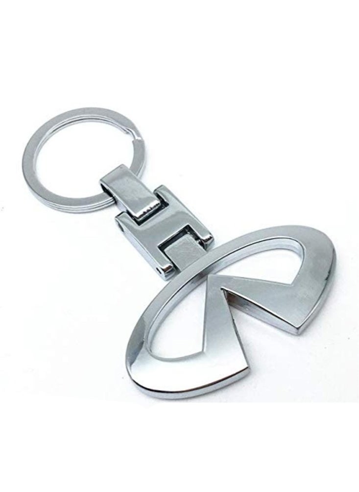 Service Zone Zinc Alloy Metal 3D Logo Keychain For Infiniti  - Image 1