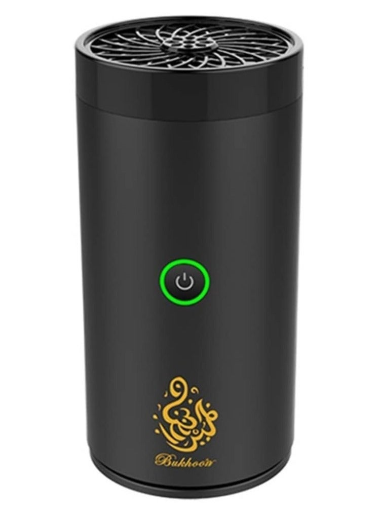 Raxoom Electric Incense (Bakhoor) Burners Decort for Car, Home,type (c) Usb Rechargeable (black) - Image 1