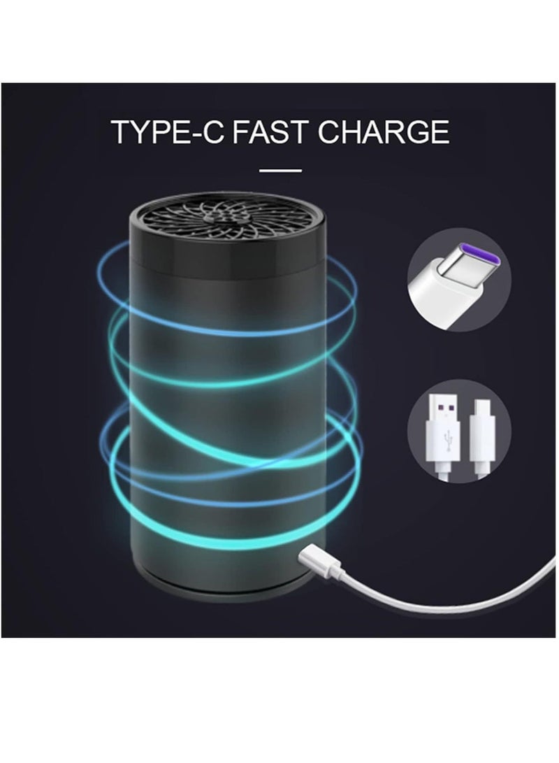 Raxoom Electric Incense (Bakhoor) Burners Decort for Car, Home,type (c) Usb Rechargeable (black) - Image 4