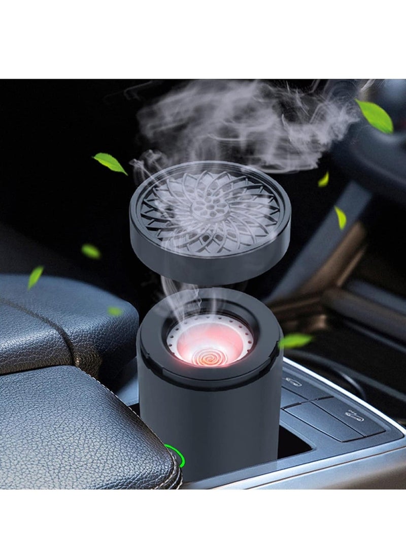 Raxoom Electric Incense (Bakhoor) Burners Decort for Car, Home,type (c) Usb Rechargeable (black) - Image 3