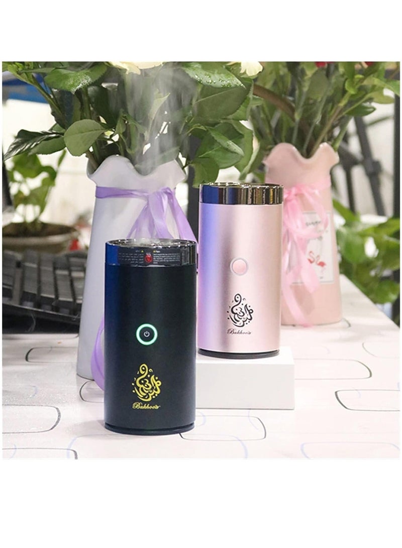 Raxoom Electric Incense (Bakhoor) Burners Decort for Car, Home,type (c) Usb Rechargeable (black) - Image 2