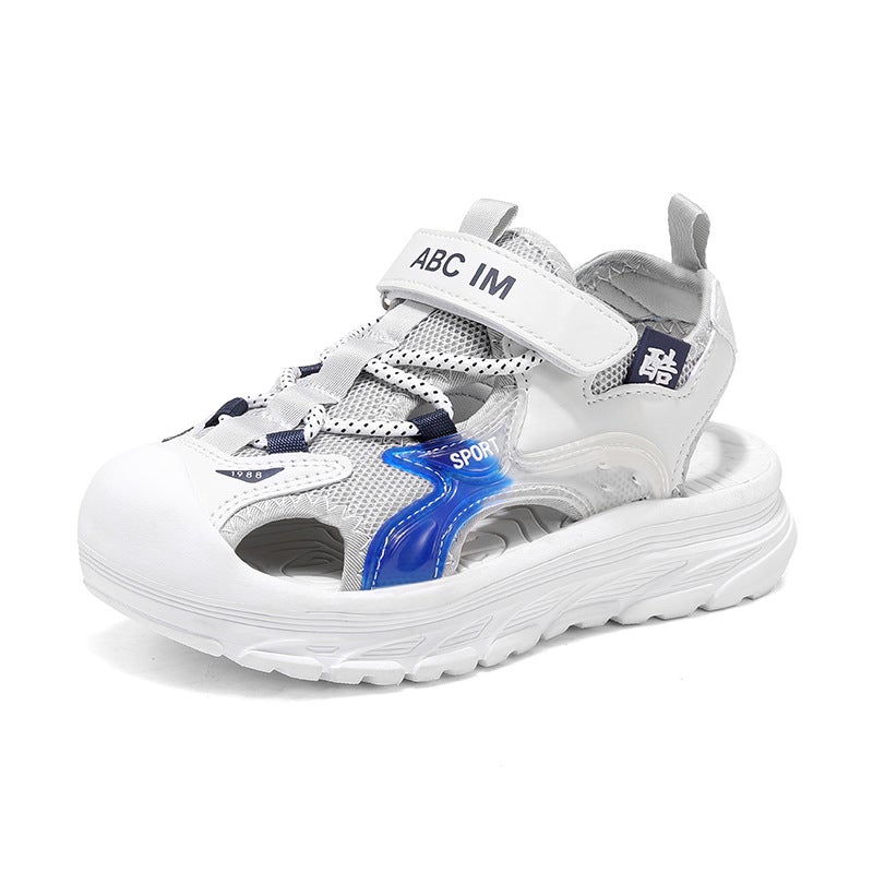 Boys' Heelys Shoes 2025 Children'S Closed-Toe Sandals With Wheels, Anti-Kick And Anti-Collision, Hollow Design For Older Children - Image 1