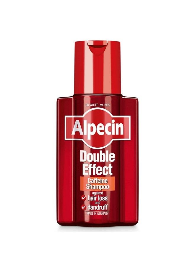 Alpecin Double Effect Anti Dandruff And Natural Hair Growth Shampoo Energizer For Strong Hair Care Red Fresh 200 Ml  - Image 2