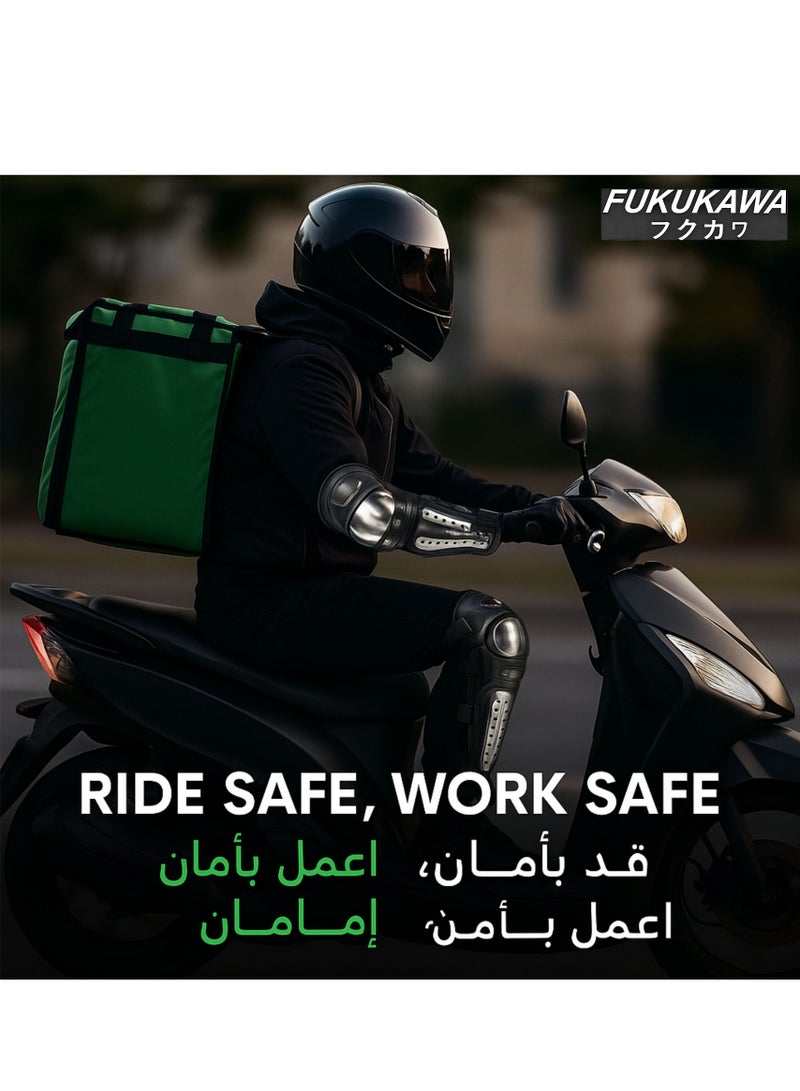 PRO Knee and Elbow Protection Kit 4 Piece Stainless Steel Pads Guards Crash Shockproof Gear for Motocross Dirt Bike ATV Cycling - Image 5