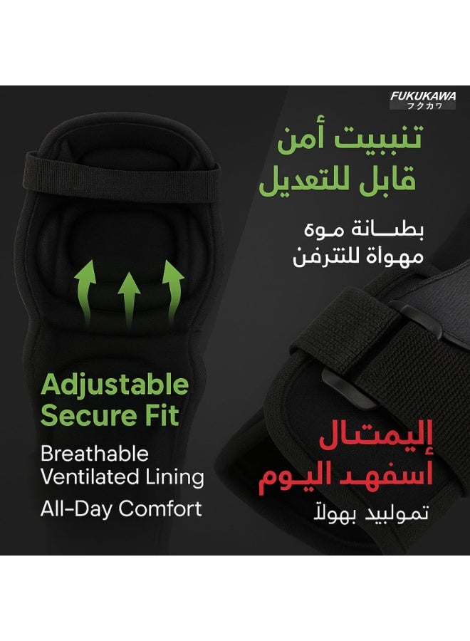 Fukukawa Knee and Elbow Protection Kit 4 Piece Motorcycle Protective Gear Shockproof Pads for Motocross Dirt Bike ATV Cycling - Image 3
