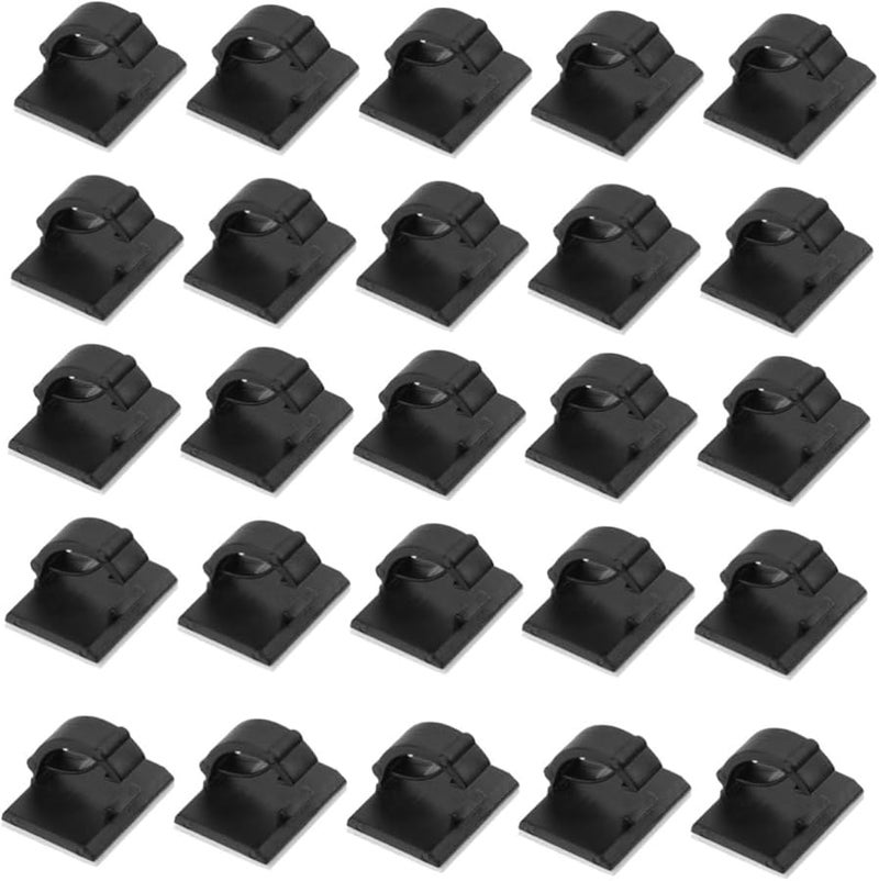 Jojofuny 300 قطعة مشابك تنظيم الأسلاك 3 عبوات للاستخدام الداخلي والخارجي توفير المساحة - Image 1