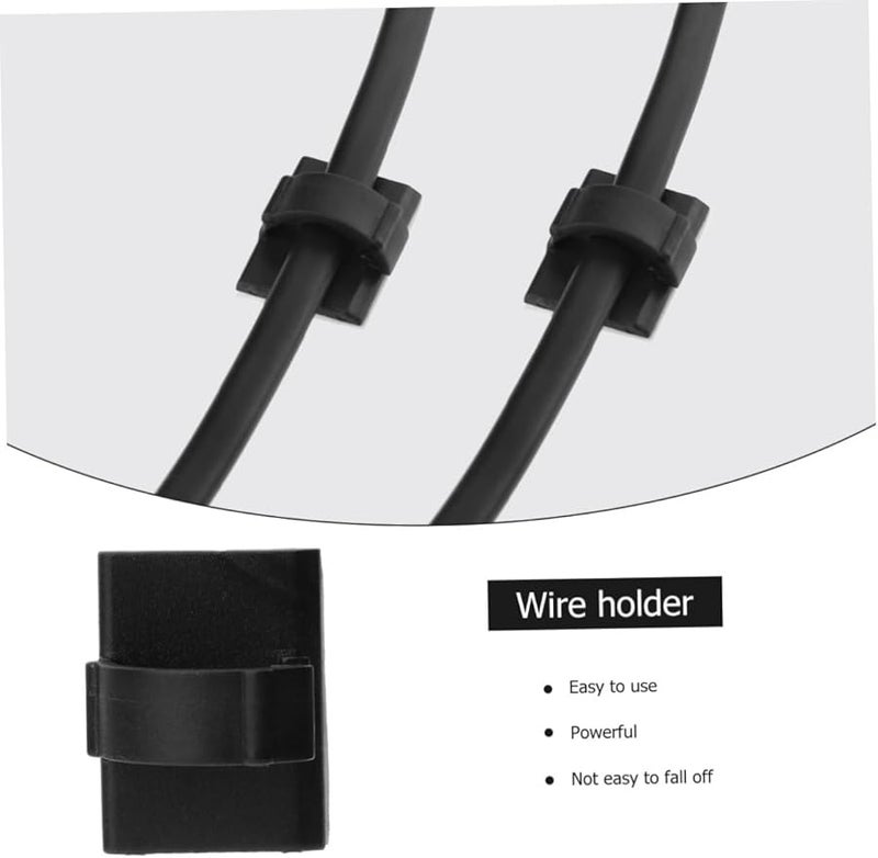 Jojofuny 300 قطعة مشابك تنظيم الأسلاك 3 عبوات للاستخدام الداخلي والخارجي توفير المساحة - Image 5