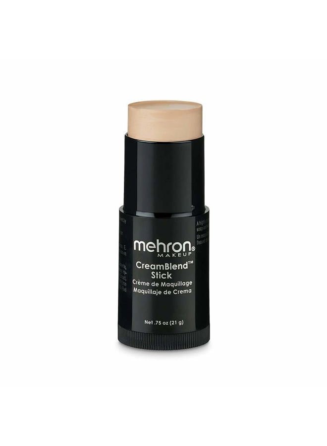 mehron Makeup CreamBlend Stick | Face Paint, Body Paint, & Foundation Cream Makeup | Perfect for Halloween .75 oz (21 g) (Light 3) - Image 1