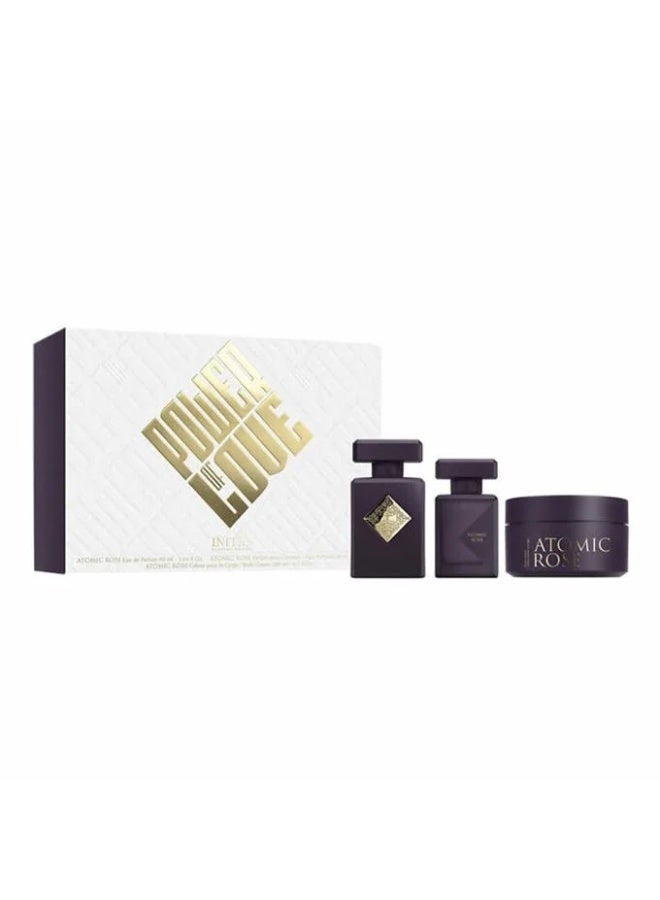 مجموعة هدايا إنيشيو أتوميك روز (ماء عطر 90 مل + عطر للشعر 50 مل + كريم للجسم 200 مل)