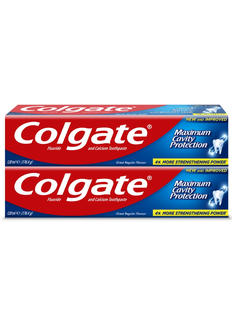 Colgate Toothpaste Maximum Cavity Protection Pack Of 2