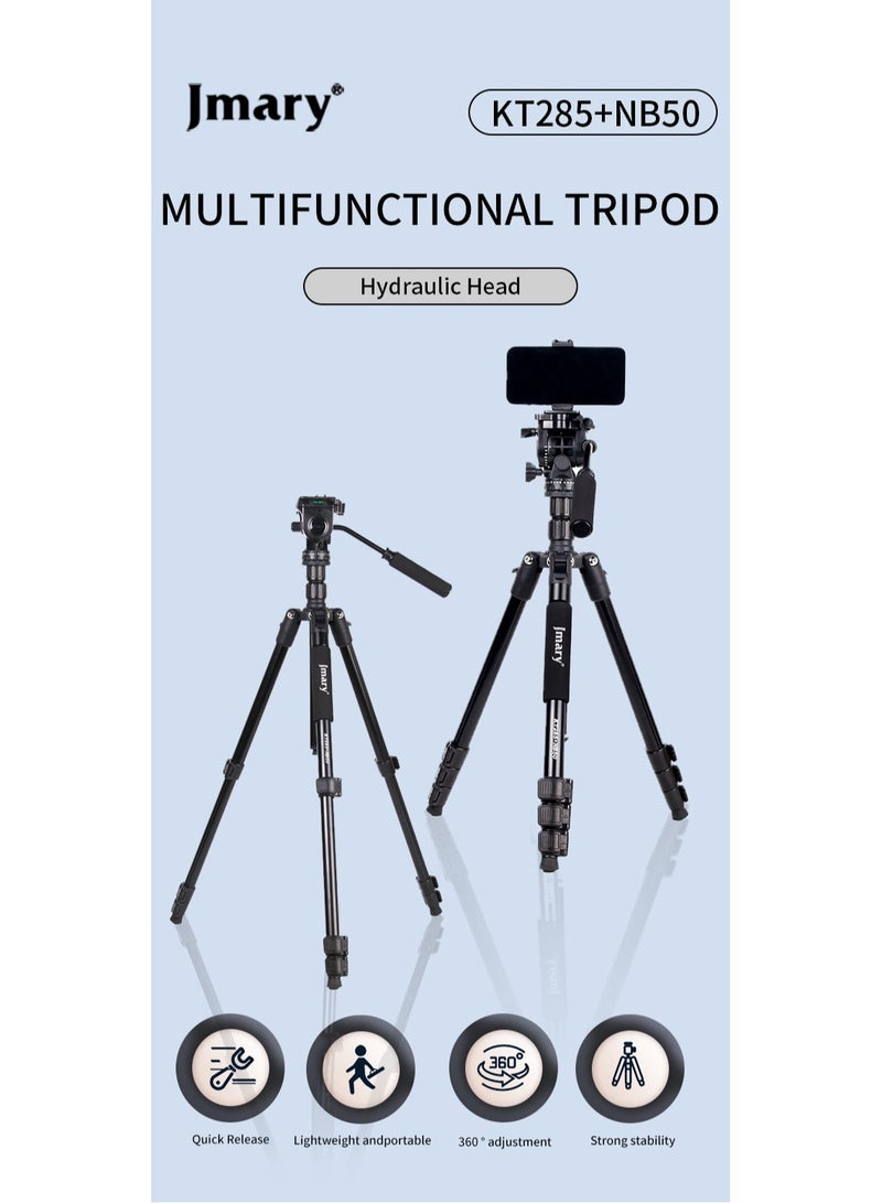 Jmary KT285+NB50 2-in-1 Tripod with Hydraulic Head - Image 4