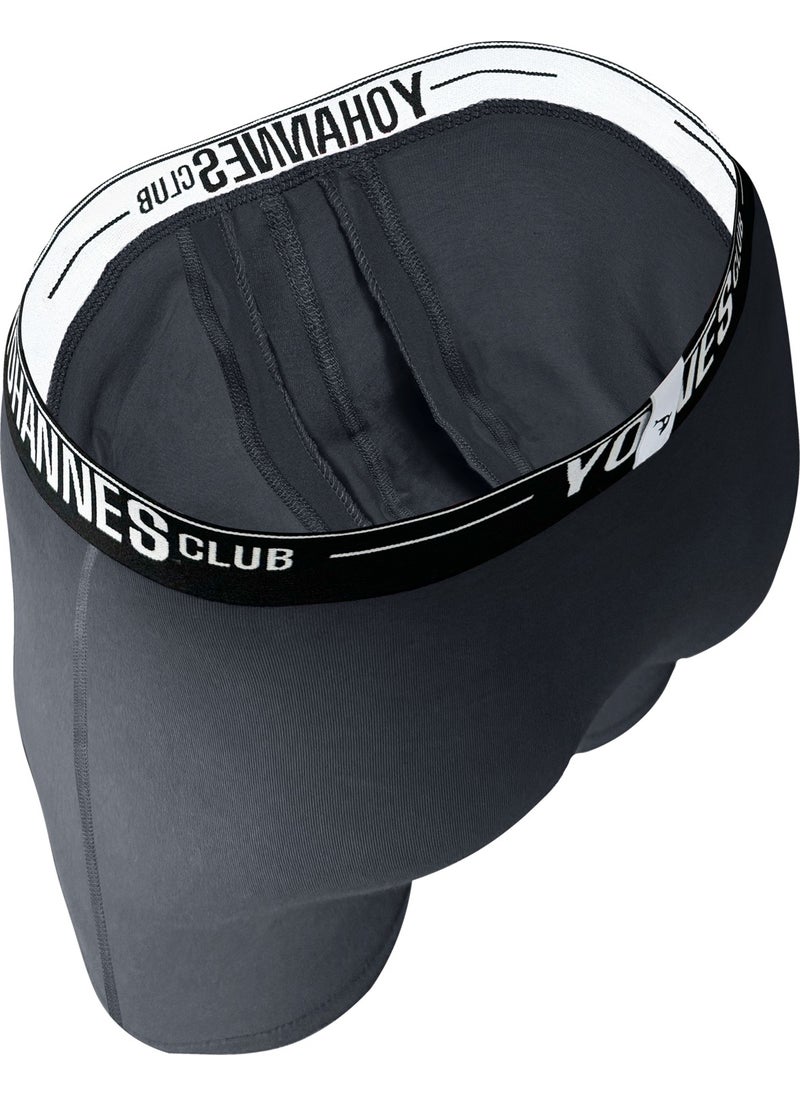 Yohannes Club - Men, Special Separated Cotton Boxer, Single, Smoke - Image 1