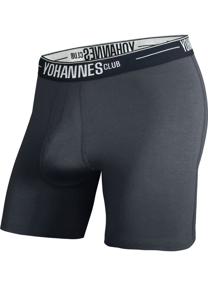 Yohannes Club - Men, Special Separated Cotton Boxer, Single, Smoke - Image 1