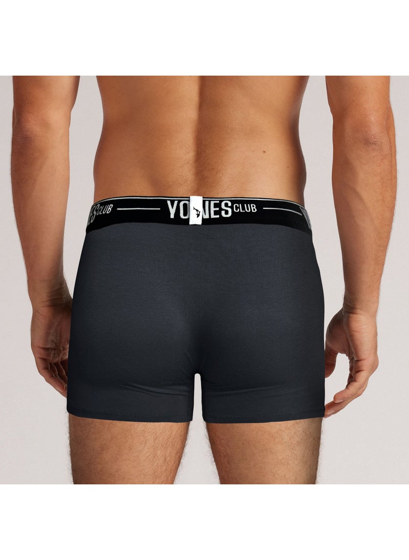 Yohannes Club - Men, Special Separated Cotton Boxer, Single, Smoke - Image 1