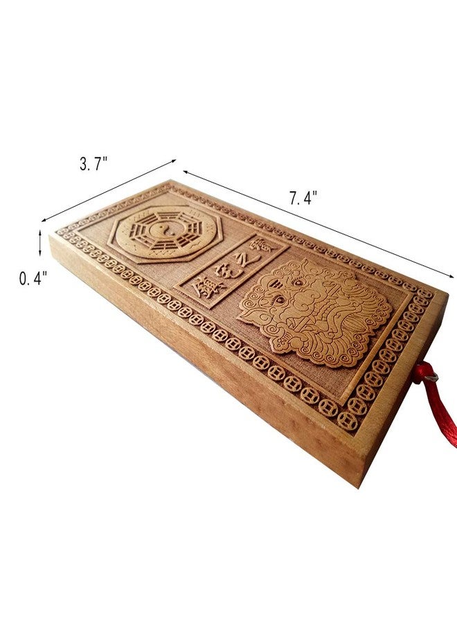FengShuiGe Chinese Feng Shui Peach Wood Bagua for Protection Family Absorb Blessings - Feng Shui Home Decoration Attract - Image 4