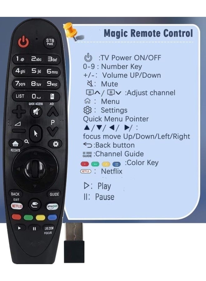 Replacement Magic Remote Control for LG 4K UHD Smart TVs – with Netflix Buttons - Image 1