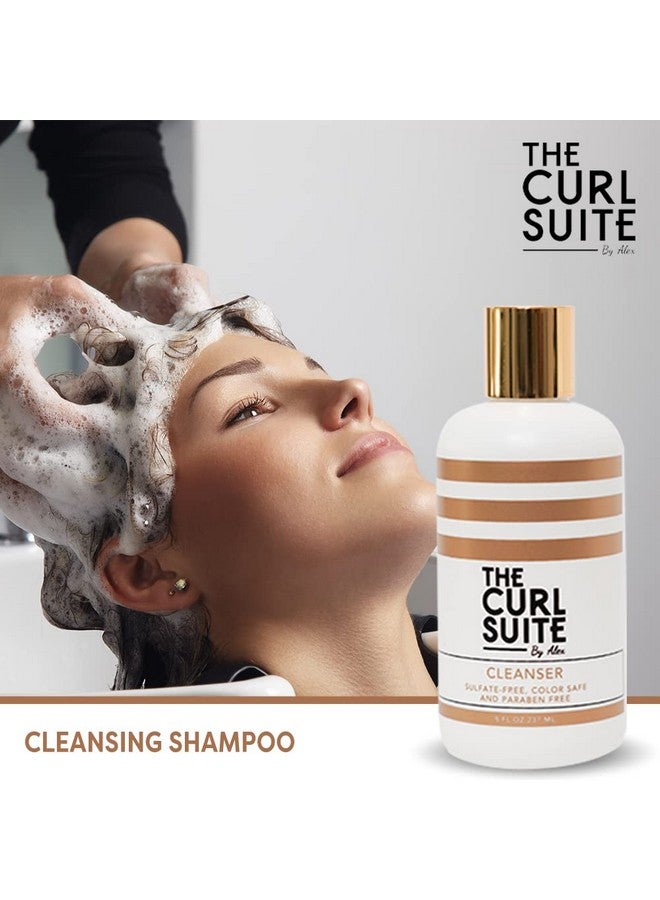 The Curl Suite Cleansing Shampoo For Curly Hair Infused With Goji Berry & Red Wine Extracts Sulfatefree Deep Cleansing Shampoo (8 Oz) - Image 3