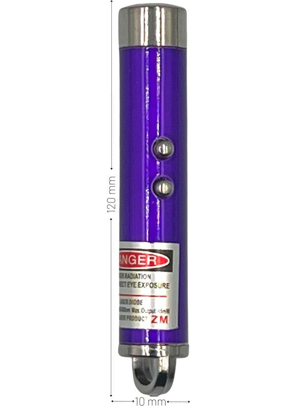 Powerdex 3 in 1 Flashlight Laser Night Light Keychain Battery Purple 1 Pack (12 Pieces)  - Image 4