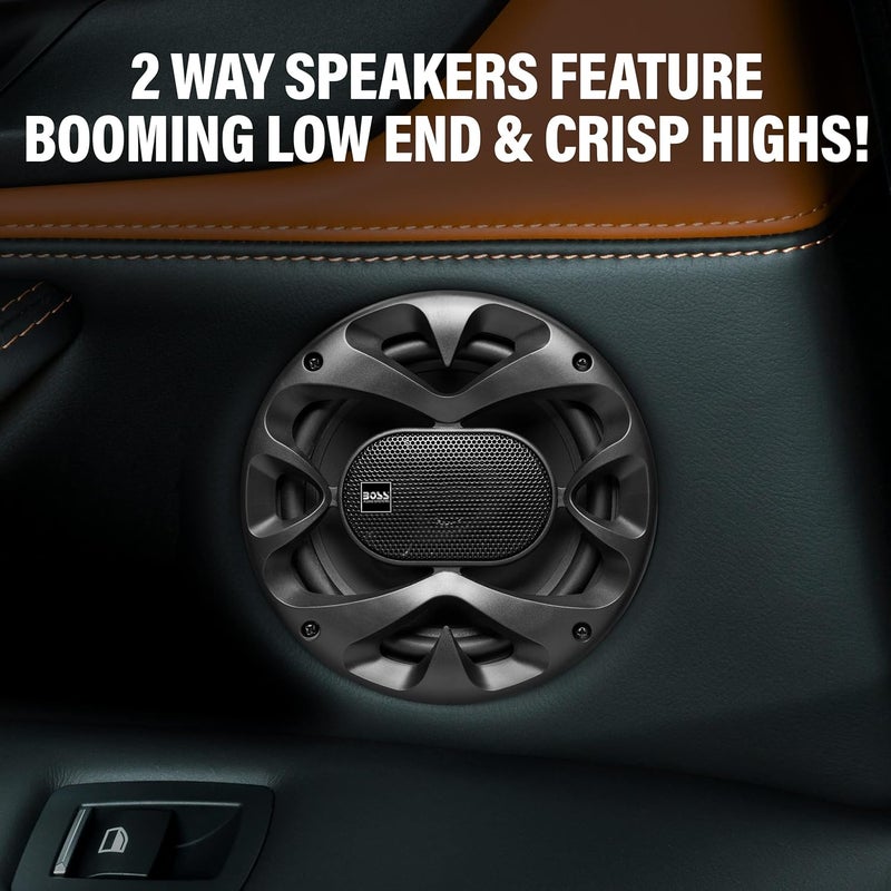 BOSS Audio Systems CH6520B Chaos Series 6.5 Inch Car Stereo Door Speakers - 250 Watts Max, 2 Way, Full Range Audio, 1 Inch Tweeter, Coaxial, Sold in Pairs - Image 4