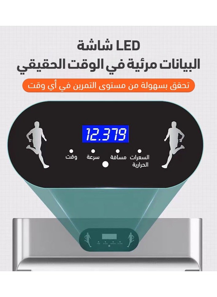 إي تي جي العربية: جهاز مشي وعدو قابل للطي بقوة 2.0 حصان | تحمل 100 كجم | تحكم عن بعد وتطبيق | مناسب للبيت والمكتب  - Image 2