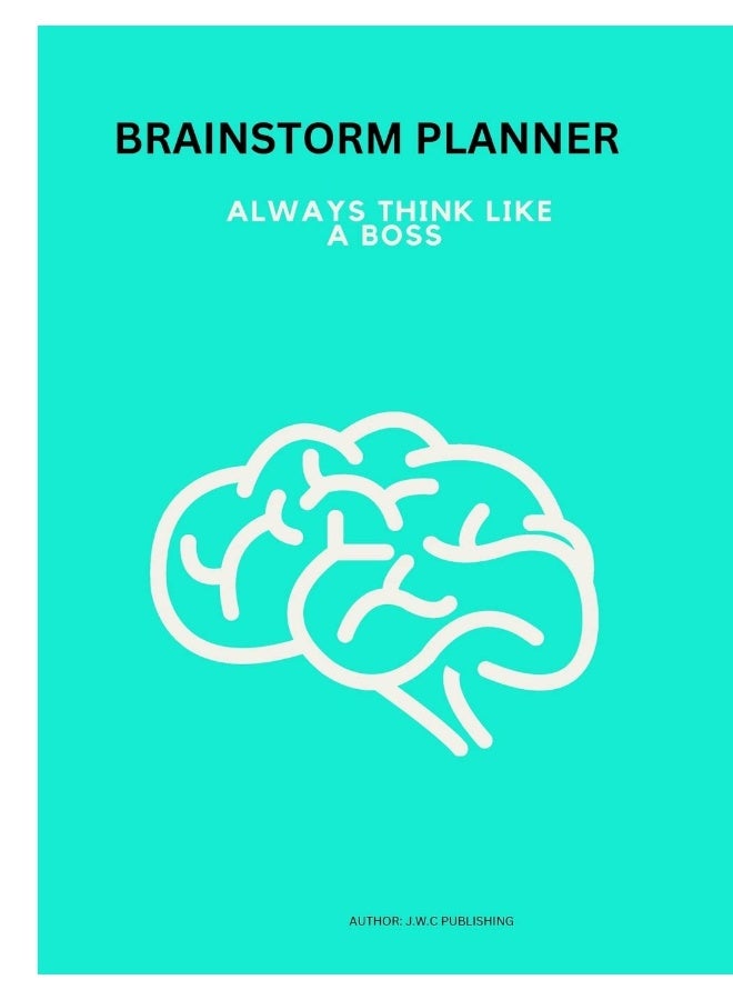BRAIN STORM PLANNER: This Brain Storm Planner, have a place for everything, it is an amazing tool for writing down all of your ideas for the future, both short and long term.  - Image 1