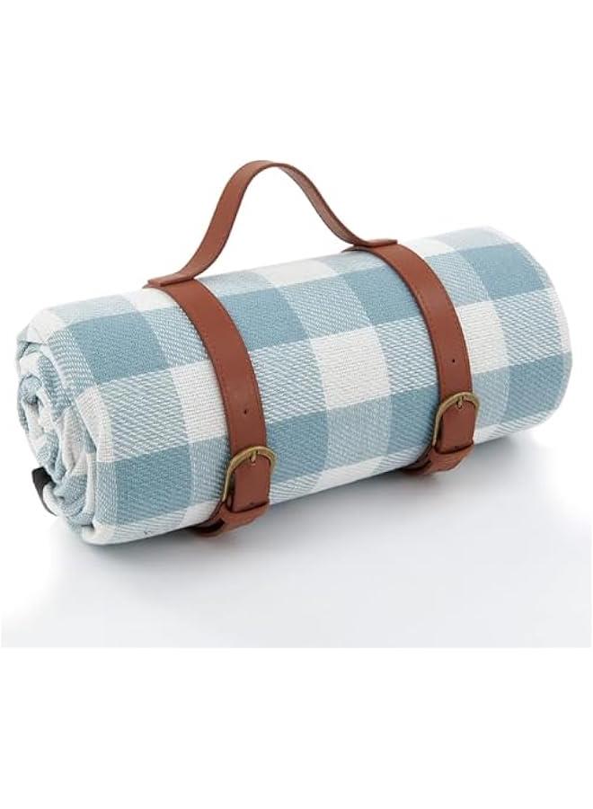 هوكور بطانية نزهة من هوكور، بطانية نزهة محمولة قابلة للطي ومقاومة للماء مع حزام حمل في الهواء الطلق، 3 طبقات قابلة للطي مثالية للحديقة العشبية والمشي لمسافات طويلة والسفر والاماكن الداخلية (200 × 200 سم) - Image 1