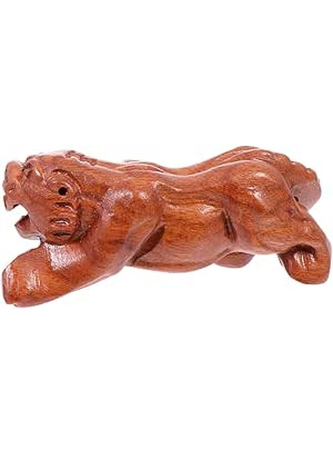 Hand Carved Wooden Wall Hanging Pendant For Living Room Decor - Image 1