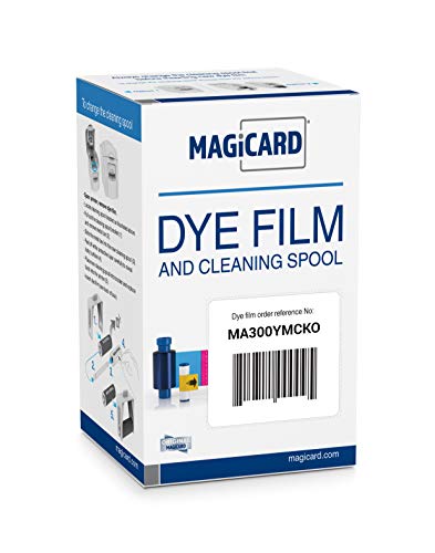 BadgePass Magicard MA300YMCKO Color Ribbon Kit (YMCKO, 300 Prints) for Enduro, Rio Pro, and Pronto Series Card Printers Straight from Manufacturer - Image 1