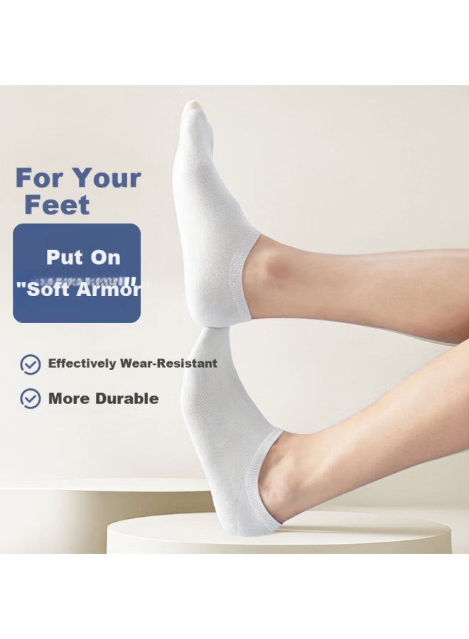 Miyou 6 Pairs Men's No-show Socks Cotton Antibacterial Breathable Short Socks Spring Summer - Image 3