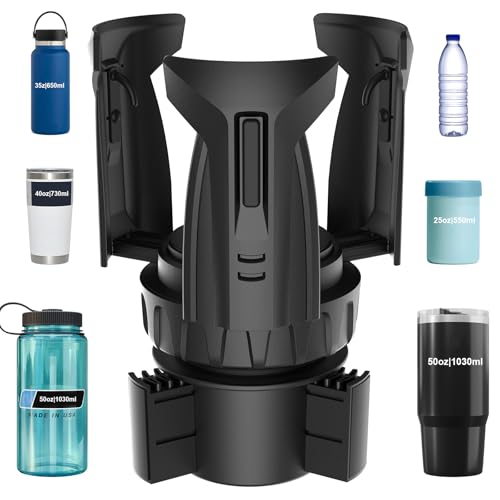 Zeyitian Car Cup Holder Expander, Cup Holder Extender Adapter with Expandable Arm and Adjustable Base, Compatible with Yeti Ramblers, Hydro Flasks, Stanley, Owala Most Coffee Mugs Bottles & Cups (CUP-B-1pack) - Image 1