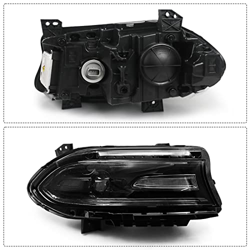 VLINCAR HID Headlight Assembly Compatible with Dodge Charger 2015 2016 2017 2018 2019 2020 2021 (Xenon/HID Model) Headlamp Replacement Right Passenger Side (Not For Halogen Model) - Image 5