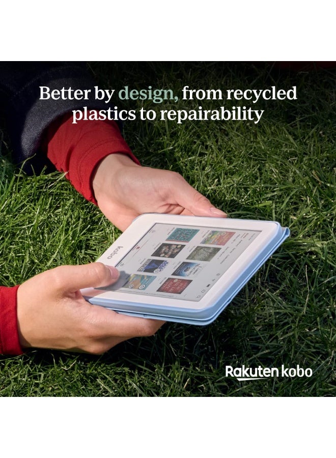 Kobo Clara Colour | Colour eReader | 6” Glare-Free Colour E Ink Kaleido™ 3 Display | Dark Mode Option | Waterproof | Audiobooks | 16GB of Storage | White - Image 5