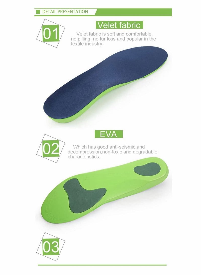 Plantar Fasciitis Orthotic Insoles, Memory Foam Insoles (Men 38-42.5/ Women 37-42) - Image 5