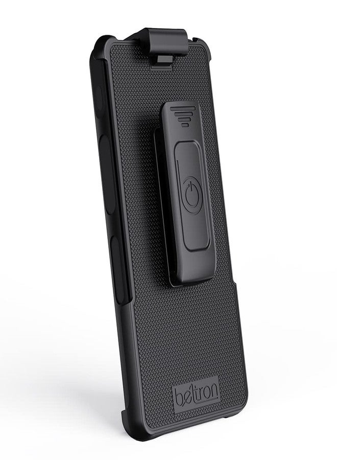 جراب BELTRON Sonim XP10، حامل مشبك حزام شديد التحمل (AT&T FirstNet Verizon XP9900) الميزات: تثبيت آمن، مزلاج سريع الفتح، مشبك حزام دوار متين (يدعم حزام الخدمة 2.25 بوصة) - Image 4