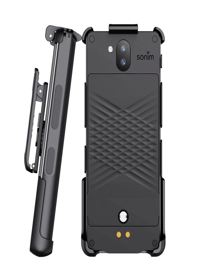 جراب BELTRON Sonim XP10، حامل مشبك حزام شديد التحمل (AT&T FirstNet Verizon XP9900) الميزات: تثبيت آمن، مزلاج سريع الفتح، مشبك حزام دوار متين (يدعم حزام الخدمة 2.25 بوصة) - Image 1