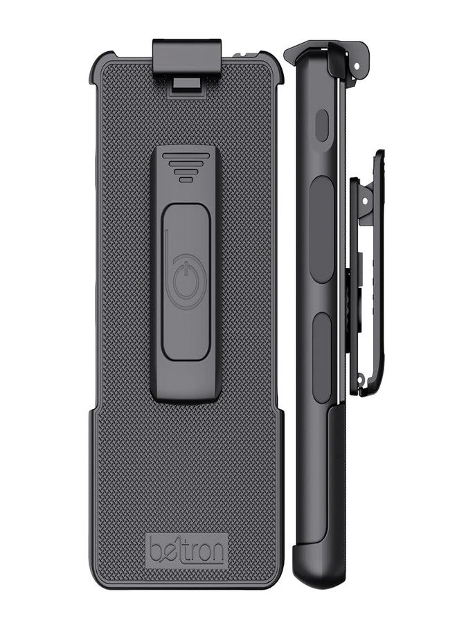جراب BELTRON Sonim XP10، حامل مشبك حزام شديد التحمل (AT&T FirstNet Verizon XP9900) الميزات: تثبيت آمن، مزلاج سريع الفتح، مشبك حزام دوار متين (يدعم حزام الخدمة 2.25 بوصة) - Image 3