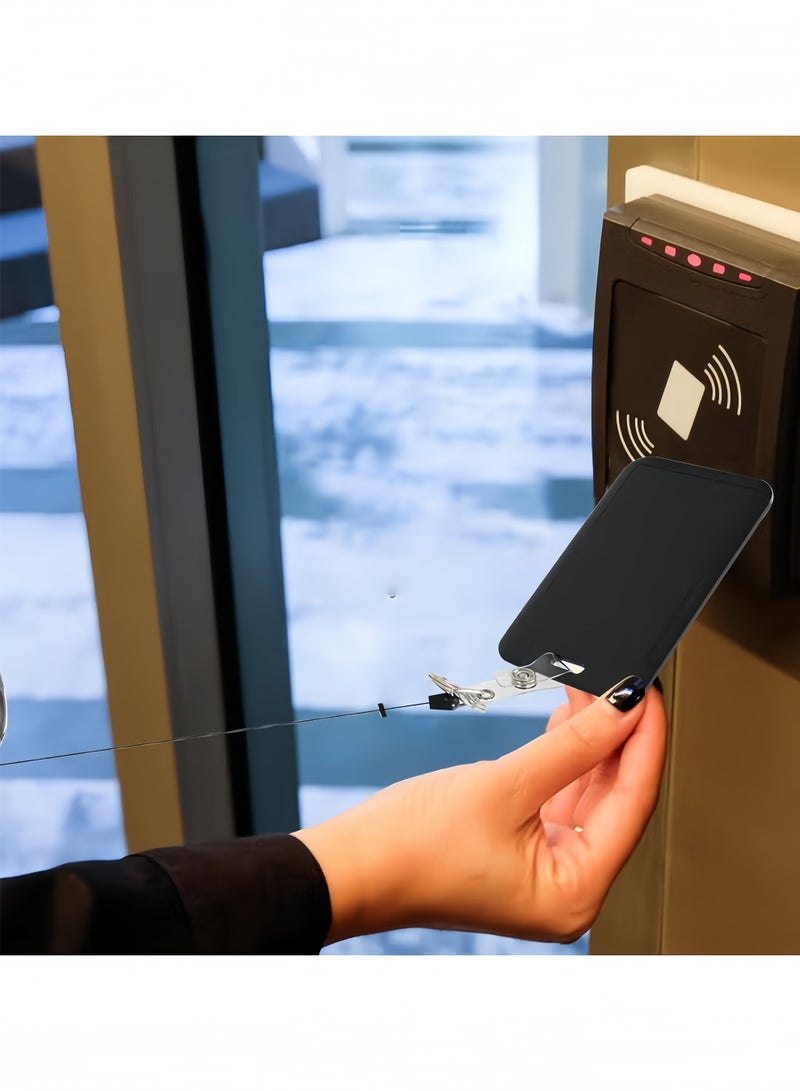 حامل شارة هوية قابل للسحب مع حبل قابل للفصل، بكرة شارة شديدة التحمل، سلسلة مفاتيح قابلة للفصل، حامل بطاقات السفن السياحية، للممرضات والمعلمين وموظفي الامن للنساء والرجال - Image 5