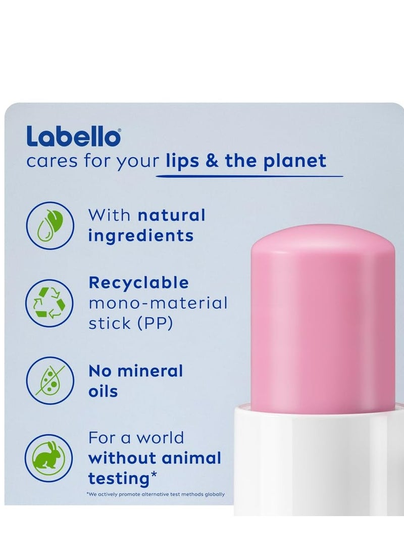 Labello - Lip Balm Moisturising Lip Care Soft Rose 4.8 g - Image 1