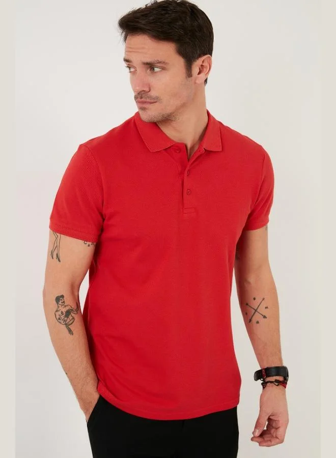Buratti  Buratti Cotton Regular Fit Buttoned Polo Collar T Shirt Men's Polo Collar T-Shirt 5902127 for Men | Best Price UAE