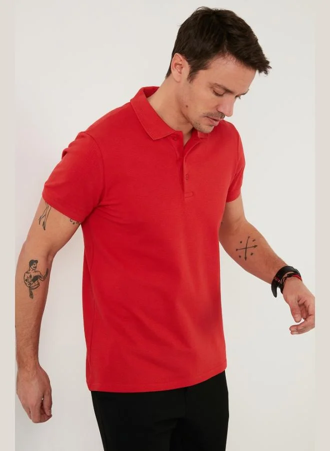 Buratti  Buratti Cotton Regular Fit Buttoned Polo Collar T Shirt Men's Polo Collar T-Shirt 5902127 for Men | Best Price UAE