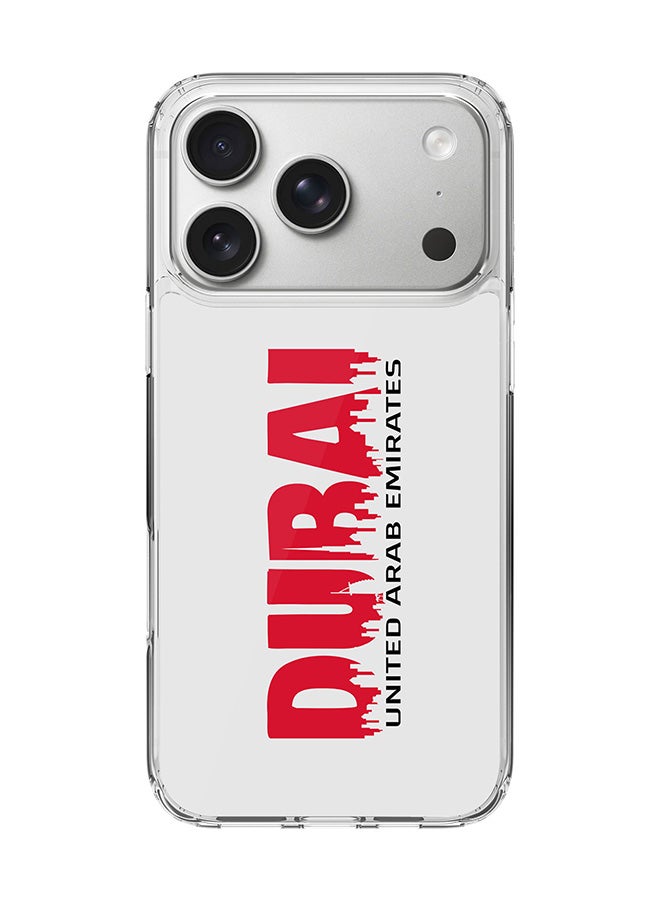 Stylizedd Classic Clear MagSafe Case for iPhone 17 Pro , Hybrid Soft Case Flexible Edges Anti Drop TPU PC Gel Thin Transparent Cover [ Designed for iPhone 17 Pro ] - Dubai Horizon