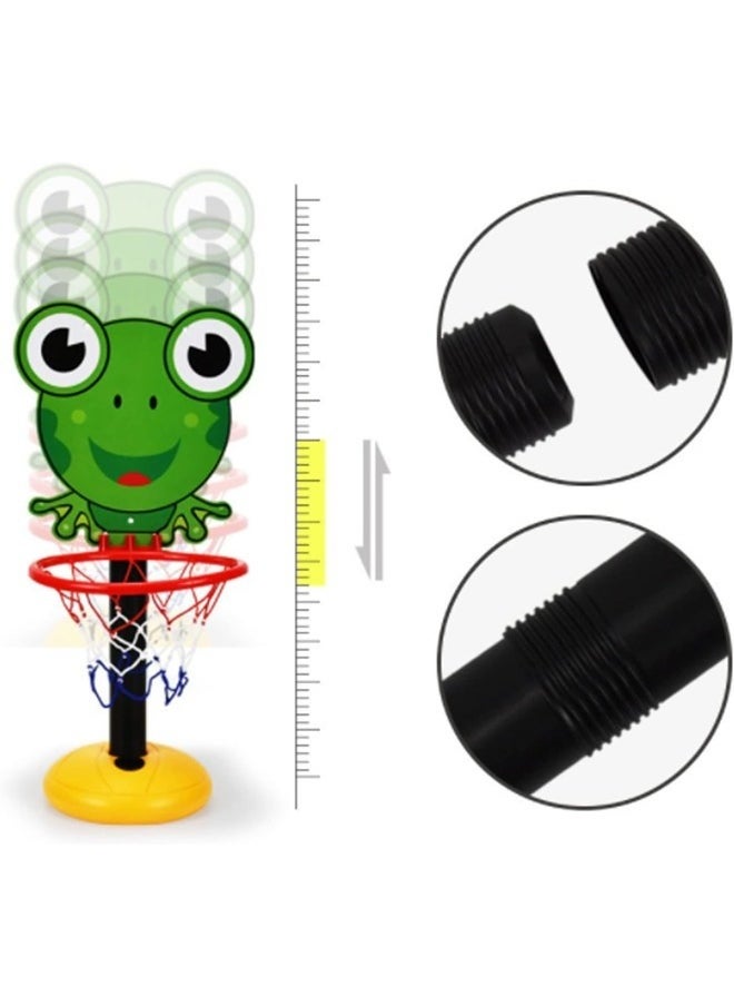 JOGAMS Kids Basketball Stand Indoor Outdoor Home Basketball Shooting Height Adjustable Sports Toy with 1 Ball and Air Pump  - Image 3