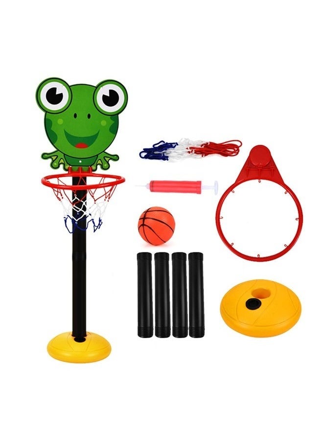 JOGAMS Kids Basketball Stand Indoor Outdoor Home Basketball Shooting Height Adjustable Sports Toy with 1 Ball and Air Pump  - Image 4