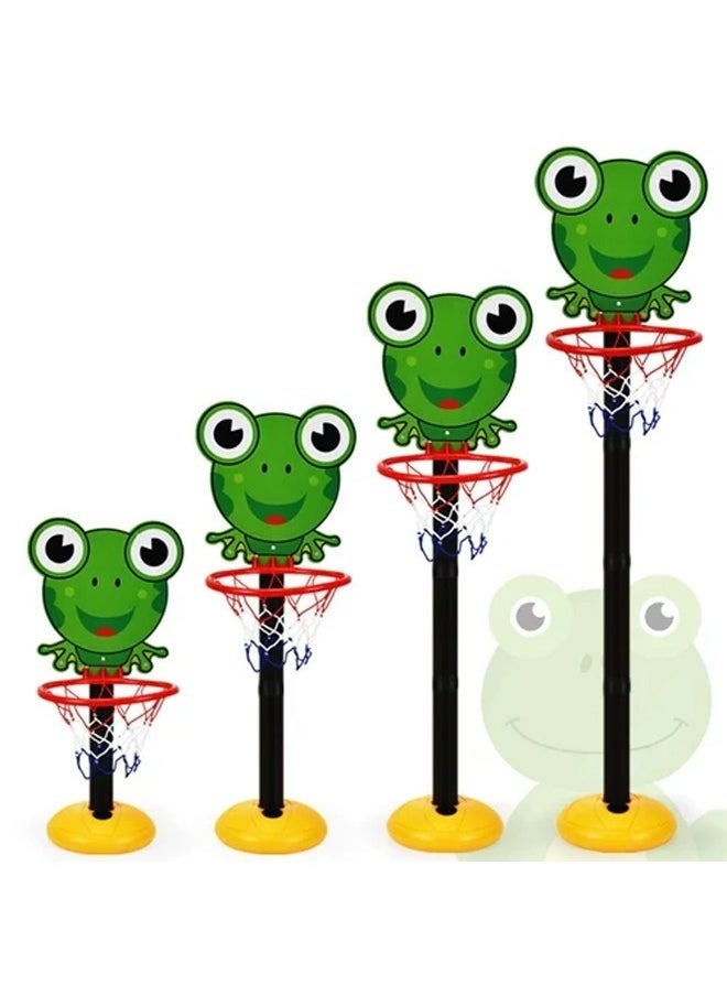 JOGAMS Kids Basketball Stand Indoor Outdoor Home Basketball Shooting Height Adjustable Sports Toy with 1 Ball and Air Pump  - Image 2