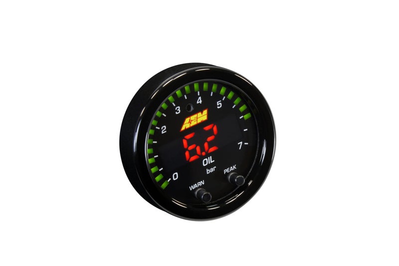 AEM 30-0301 X-Series Pressure Gauge, Black, 52mm - Image 2