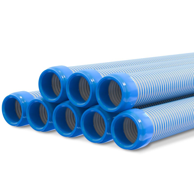 Poolvio Pool Vacuum Hose 26 Feet (8 x 40 Inch), 1.5 Inch Cuffs, Compatible with Most Inground Automatic Cleaners - Image 1
