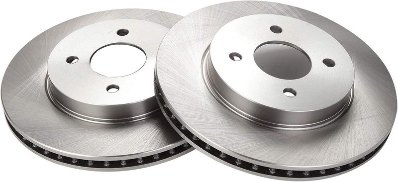 TRQ Front Brake Rotor Set Vented Compatible with 2012-2019 Nissan Versa 2014-2019 Versa Note - Image 3